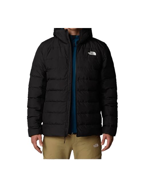 Giaccone da uomo imbottito in misto piuma d'oca, trapuntato, cappucio, colore black. THE NORTH FACE | NF0A84I14H01